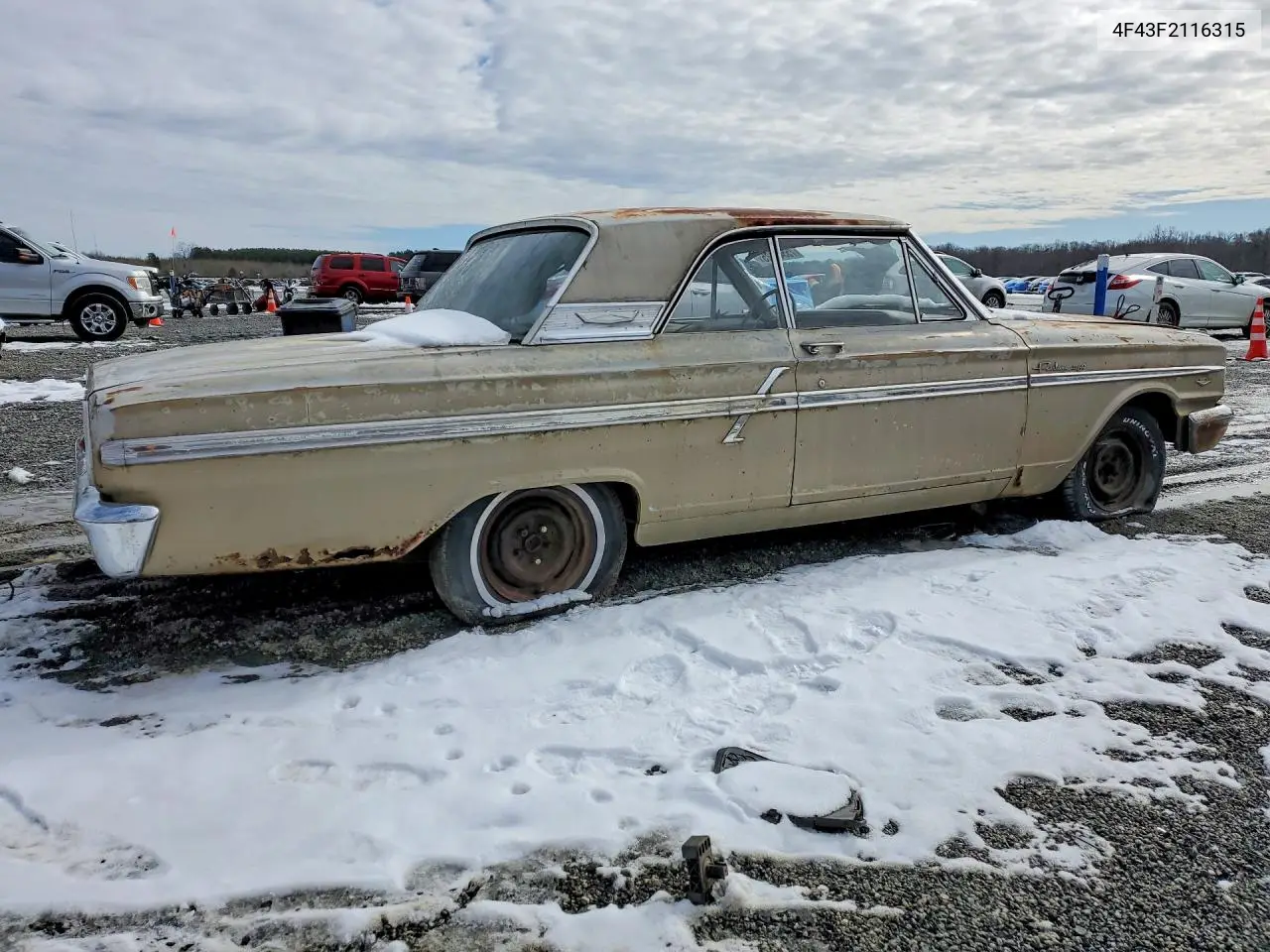 1964 Ford Fairlane VIN: 4F43F2116315 Lot: 75549325