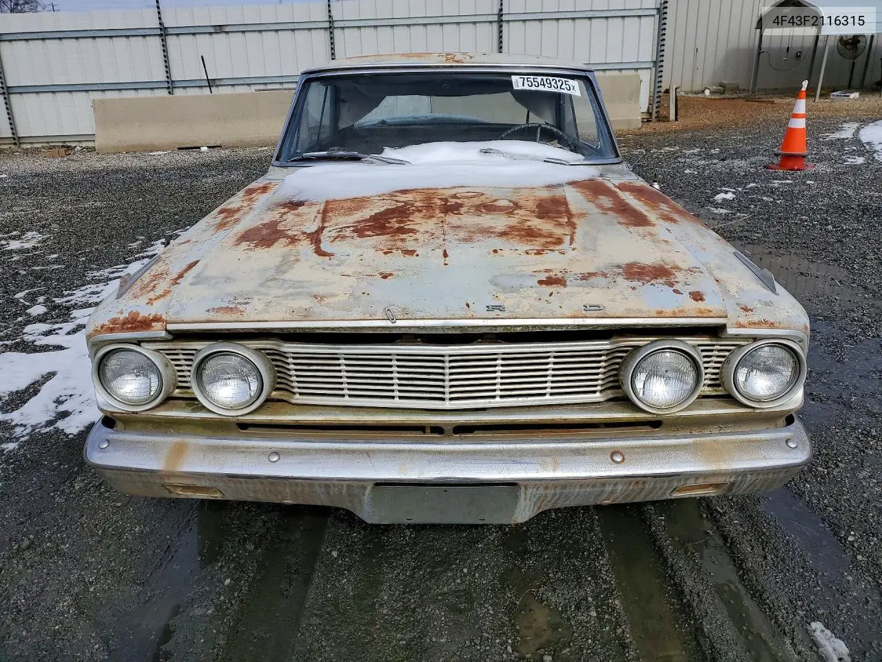 1964 Ford Fairlane VIN: 4F43F2116315 Lot: 75549325