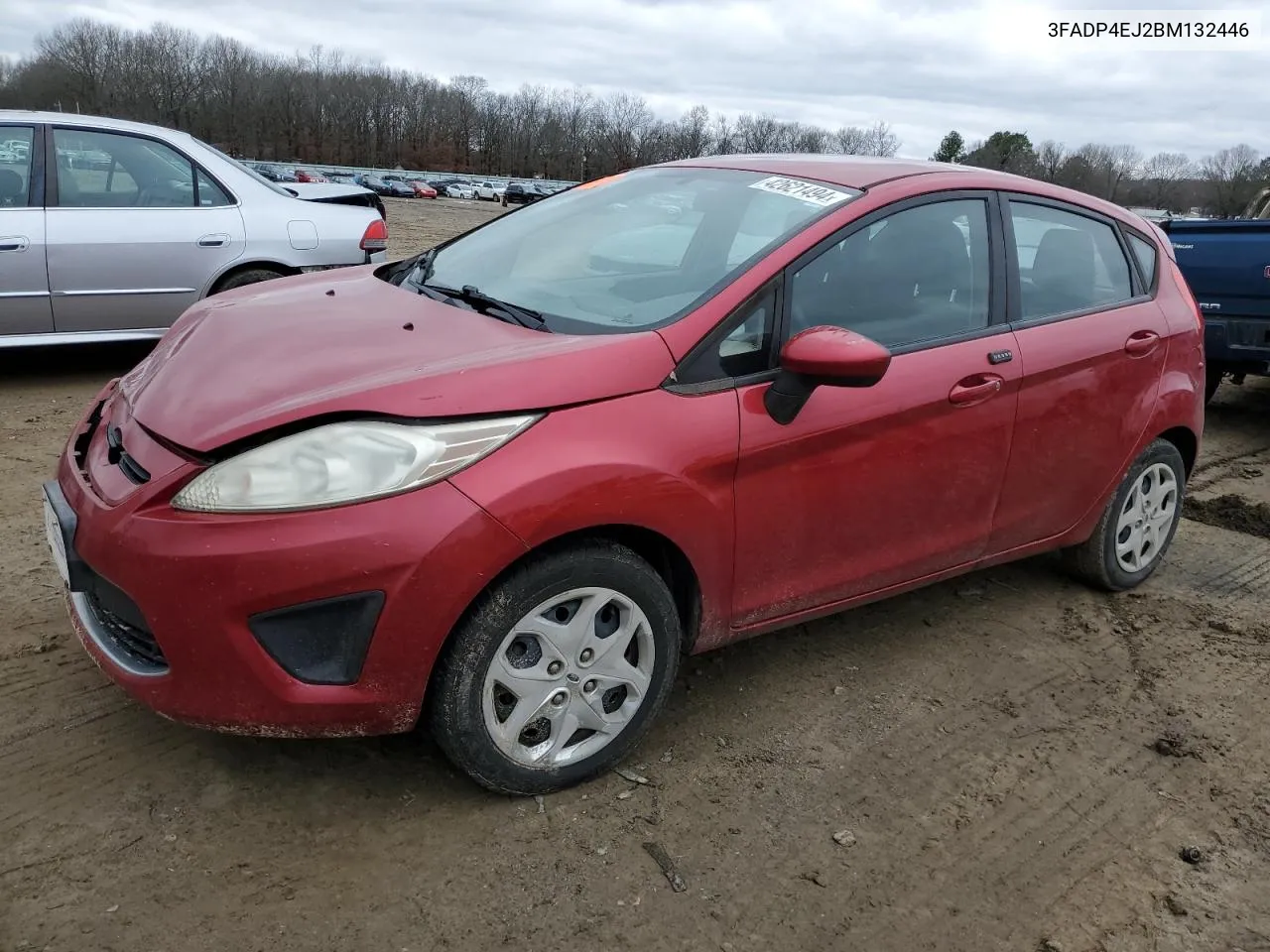 2011 Ford Fiesta Se VIN: 3FADP4EJ2BM132446 Lot: 42621494