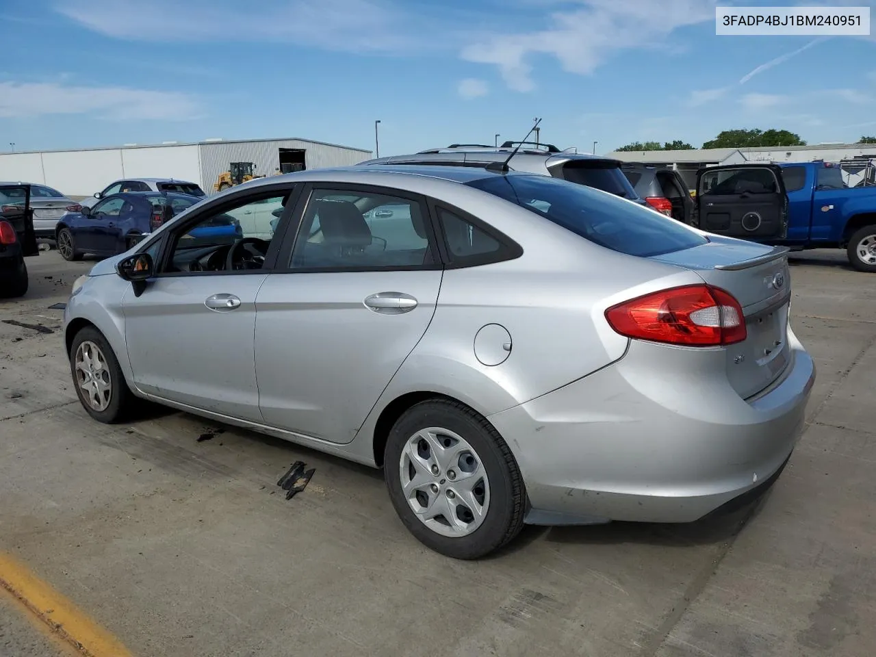 2011 Ford Fiesta Se VIN: 3FADP4BJ1BM240951 Lot: 51753564