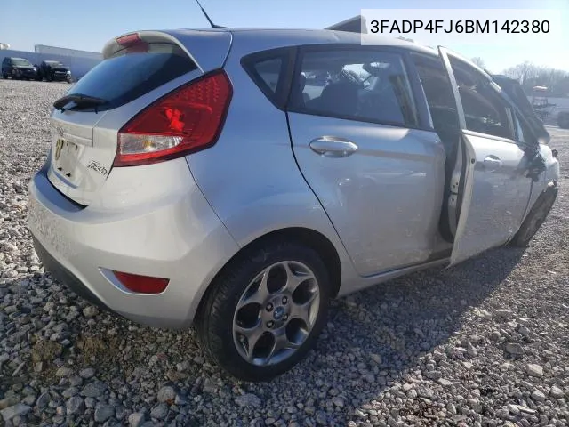 2011 Ford Fiesta Ses VIN: 3FADP4FJ6BM142380 Lot: 52091754