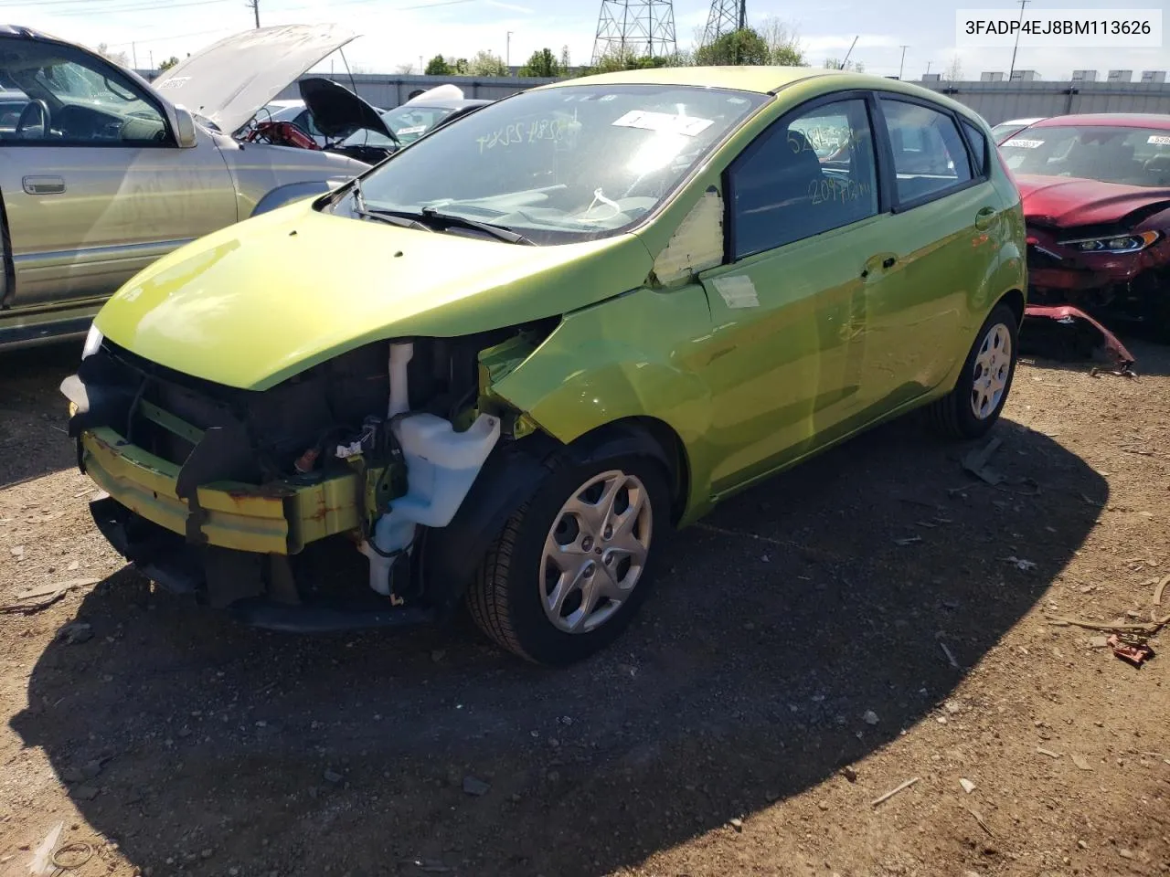 2011 Ford Fiesta Se VIN: 3FADP4EJ8BM113626 Lot: 52842284