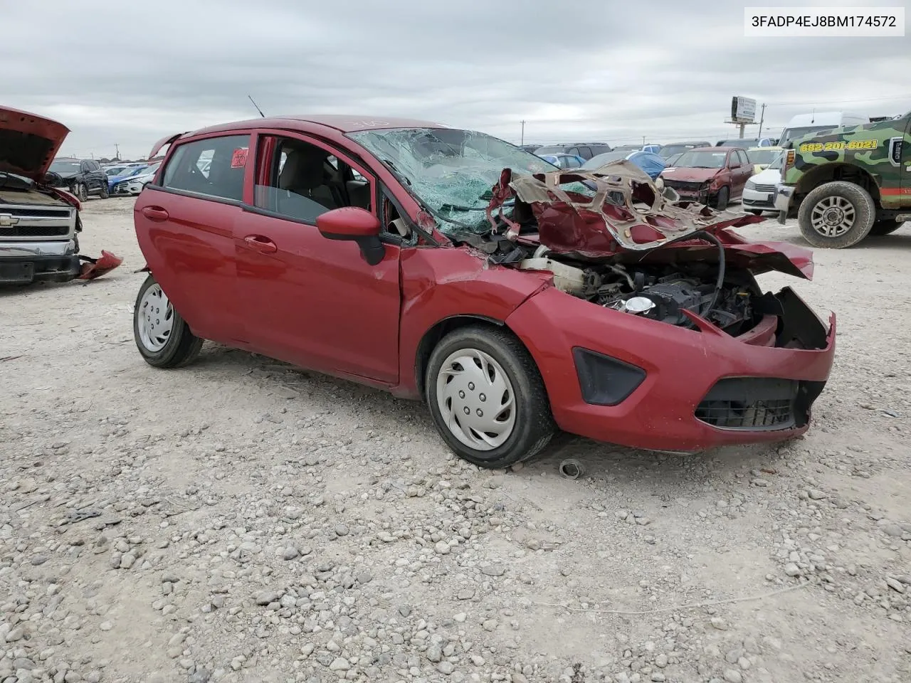 2011 Ford Fiesta Se VIN: 3FADP4EJ8BM174572 Lot: 54268404