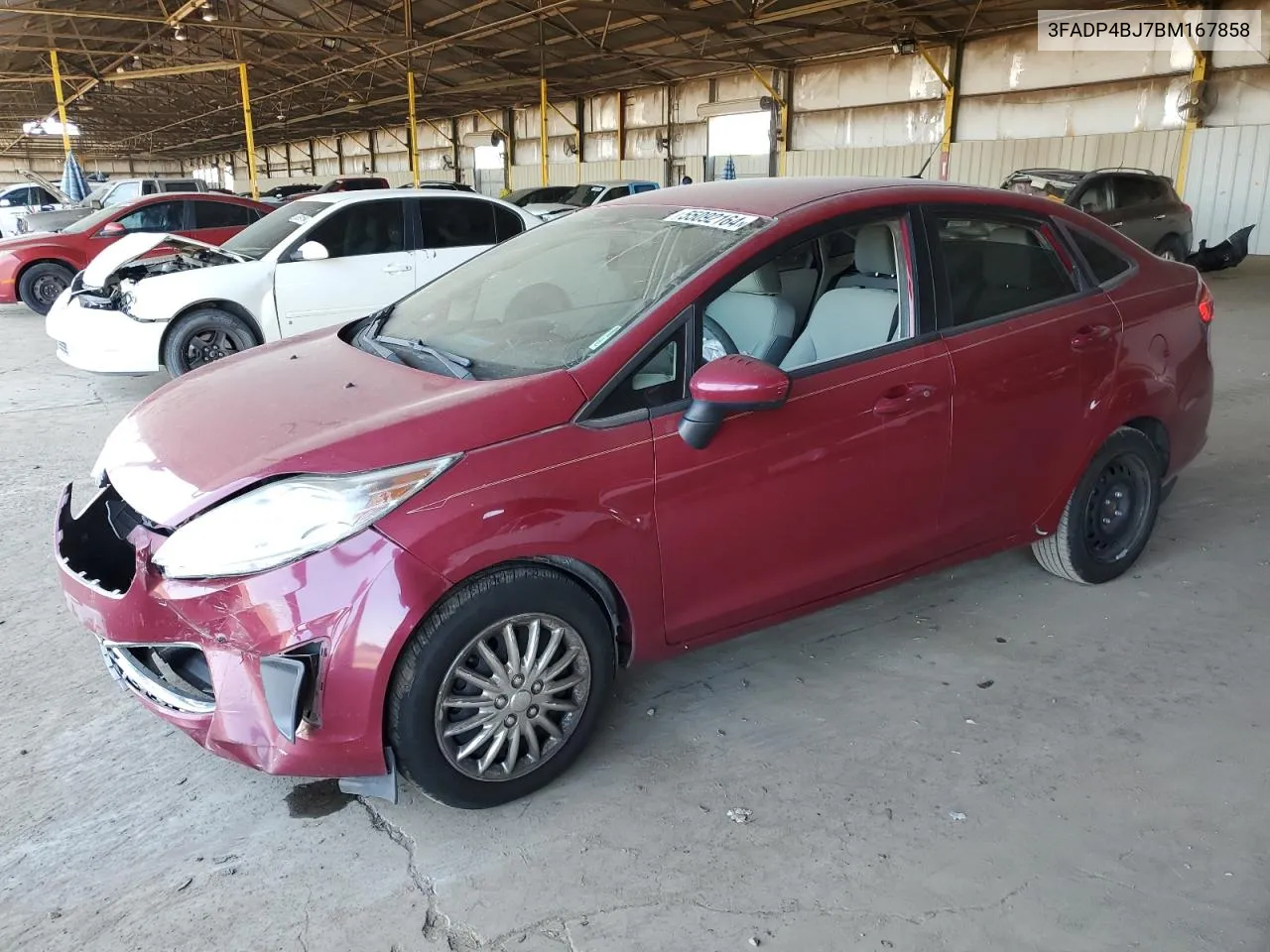 2011 Ford Fiesta Se VIN: 3FADP4BJ7BM167858 Lot: 55092164