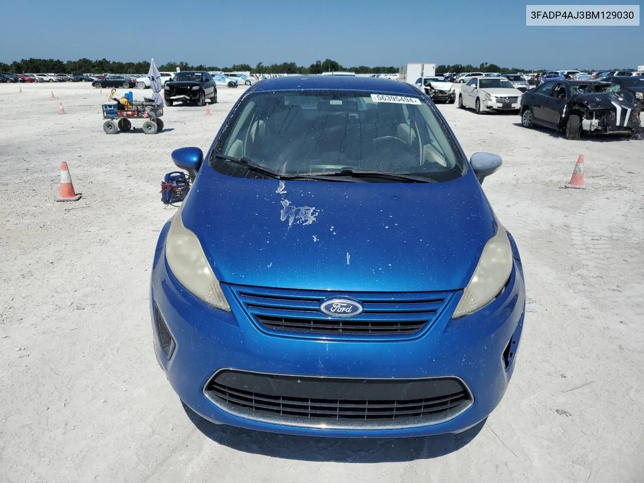 2011 Ford Fiesta S VIN: 3FADP4AJ3BM129030 Lot: 56395494