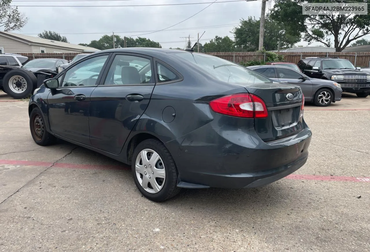 2011 Ford Fiesta S VIN: 3FADP4AJ2BM223965 Lot: 56612114