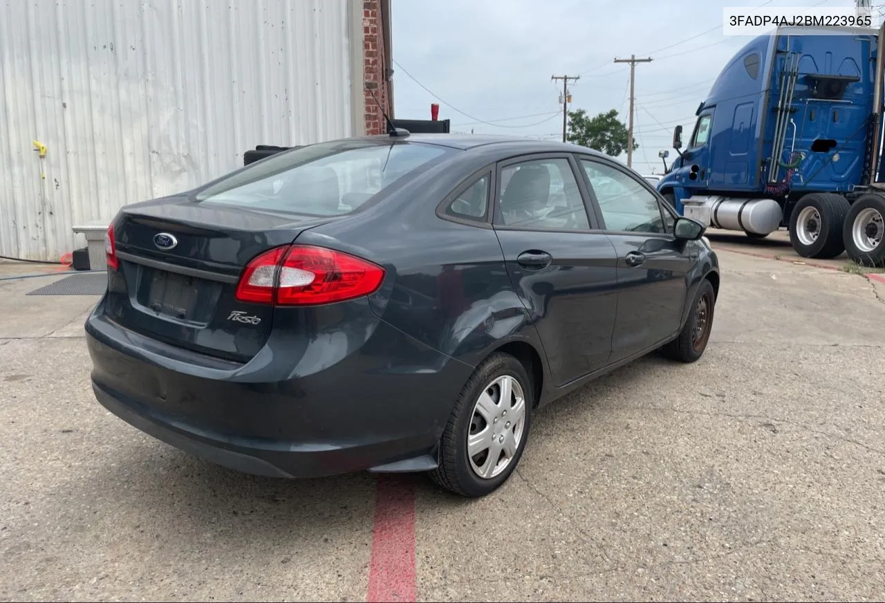 2011 Ford Fiesta S VIN: 3FADP4AJ2BM223965 Lot: 56612114