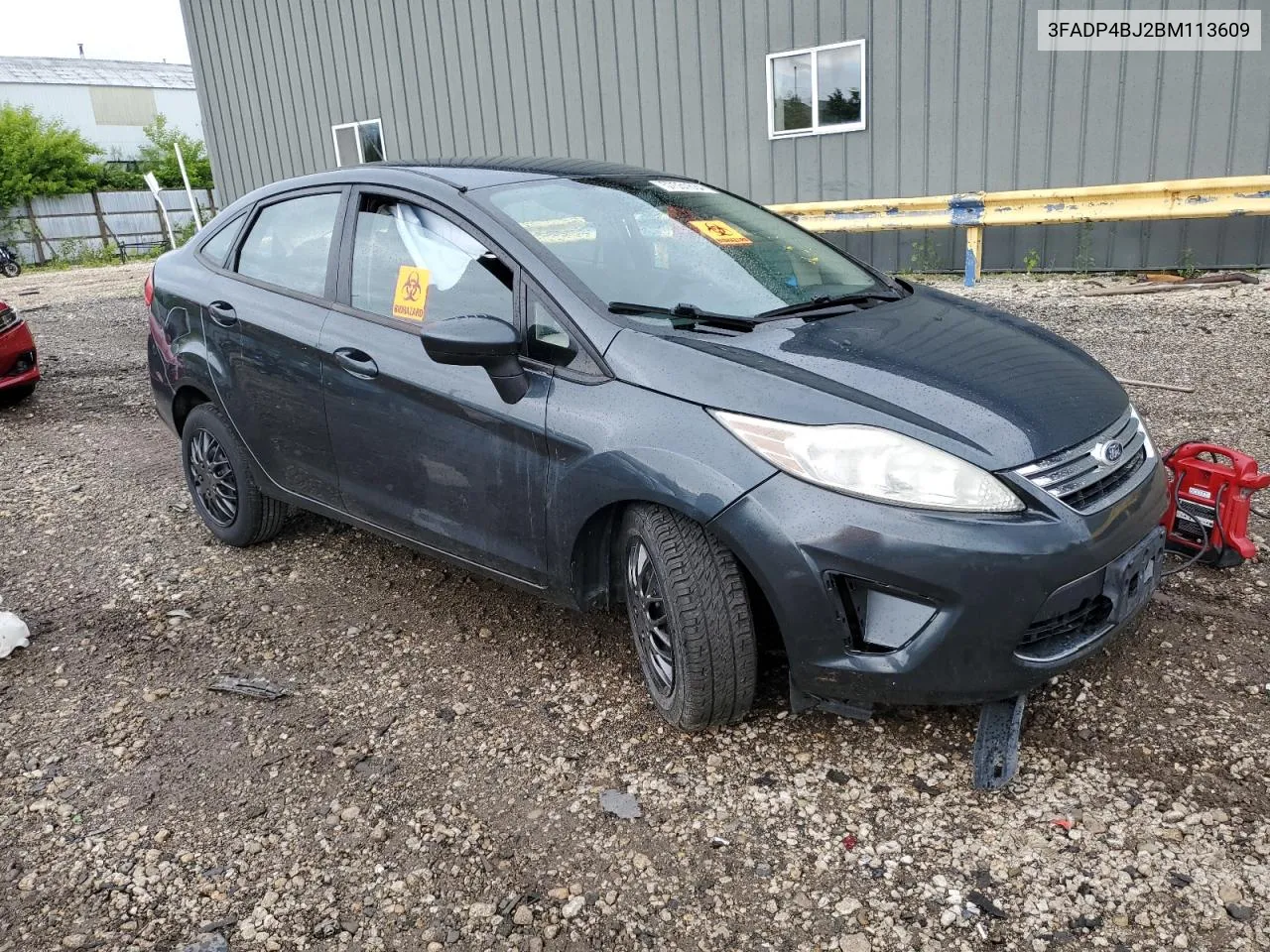 2011 Ford Fiesta Se VIN: 3FADP4BJ2BM113609 Lot: 57551634