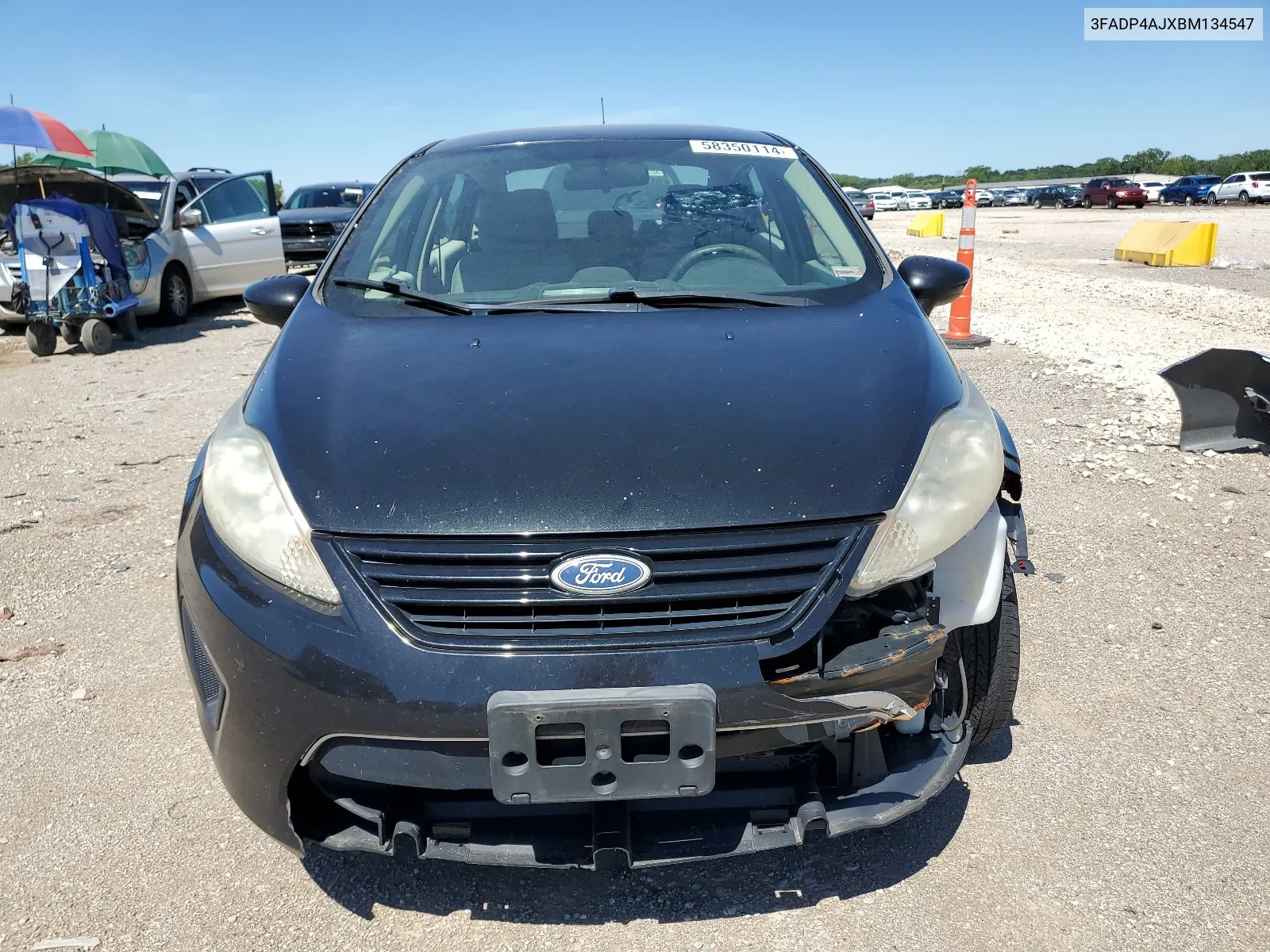 2011 Ford Fiesta S VIN: 3FADP4AJXBM134547 Lot: 58350114