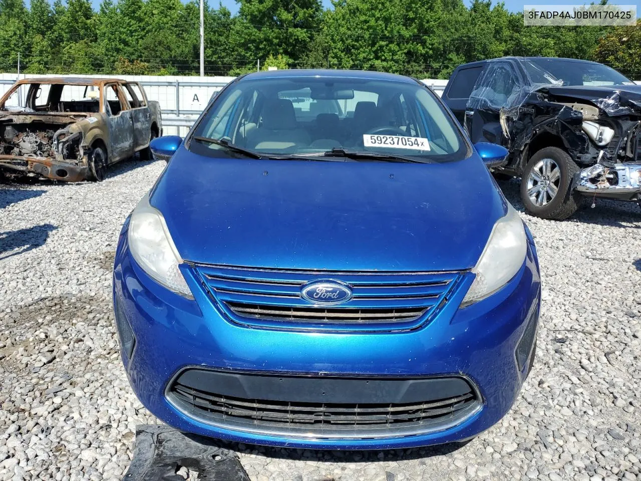 2011 Ford Fiesta S VIN: 3FADP4AJ0BM170425 Lot: 59237054