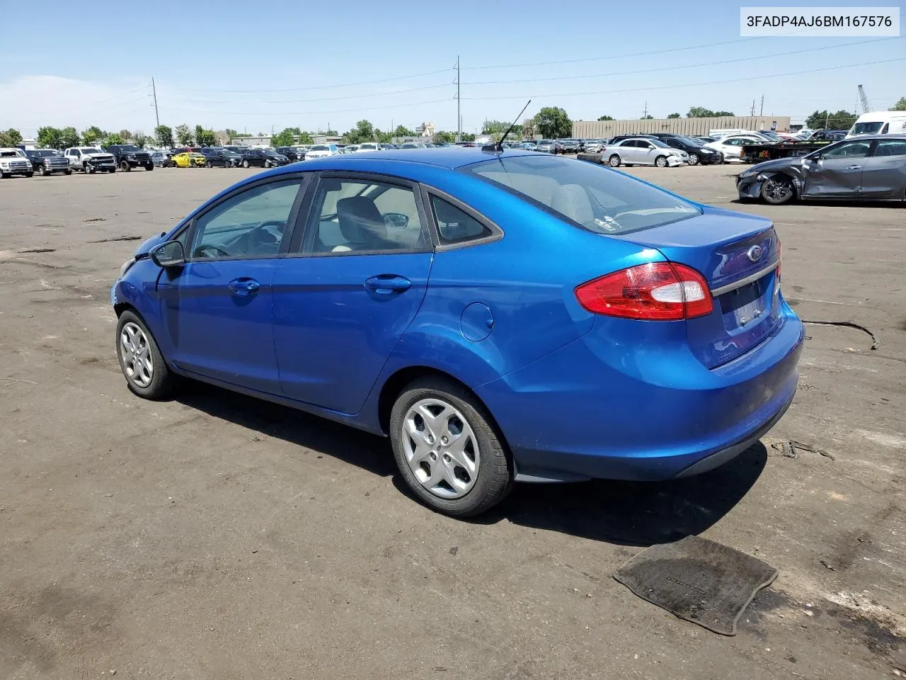 2011 Ford Fiesta S VIN: 3FADP4AJ6BM167576 Lot: 59547264