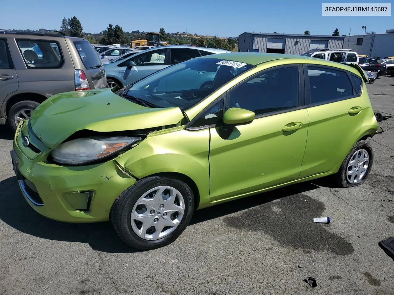 2011 Ford Fiesta Se VIN: 3FADP4EJ1BM145687 Lot: 60574154