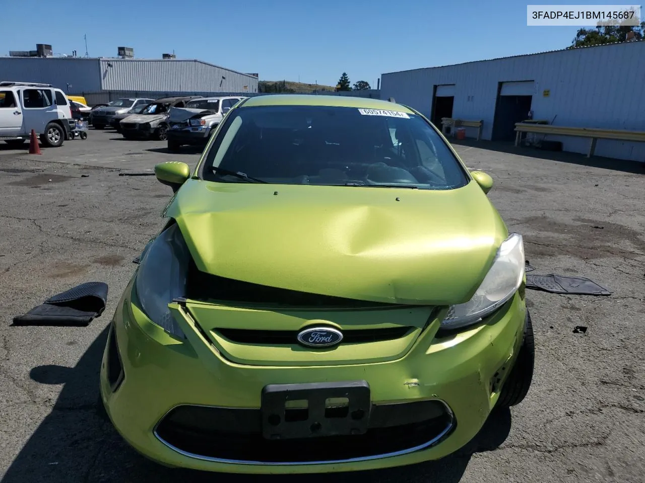 2011 Ford Fiesta Se VIN: 3FADP4EJ1BM145687 Lot: 60574154