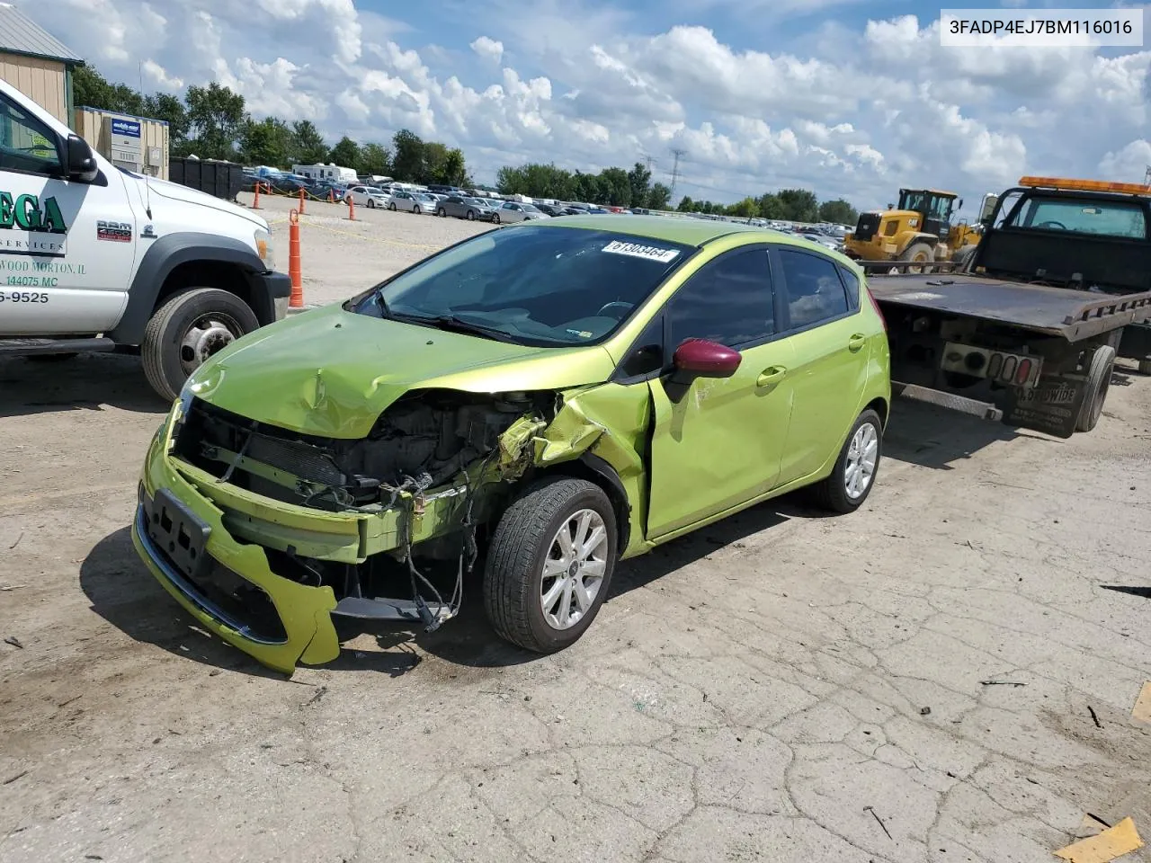 2011 Ford Fiesta Se VIN: 3FADP4EJ7BM116016 Lot: 61303464