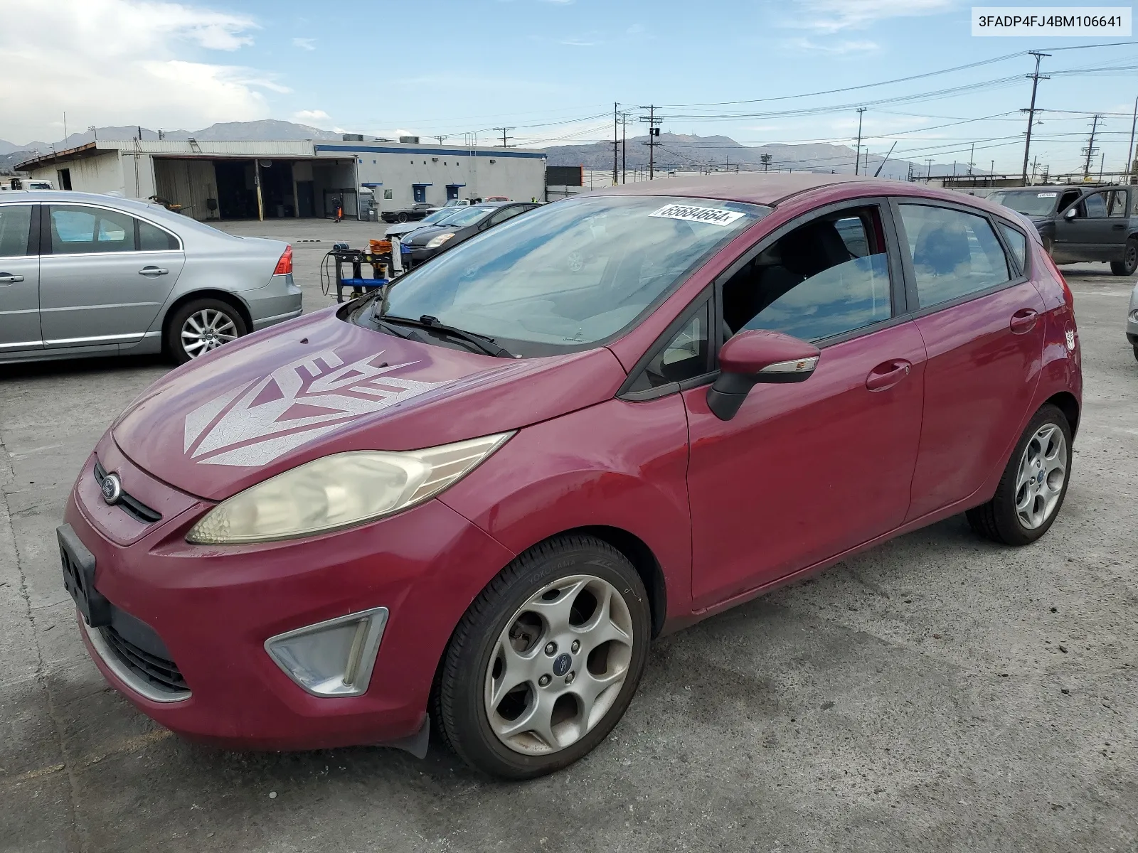 2011 Ford Fiesta Ses VIN: 3FADP4FJ4BM106641 Lot: 65684664