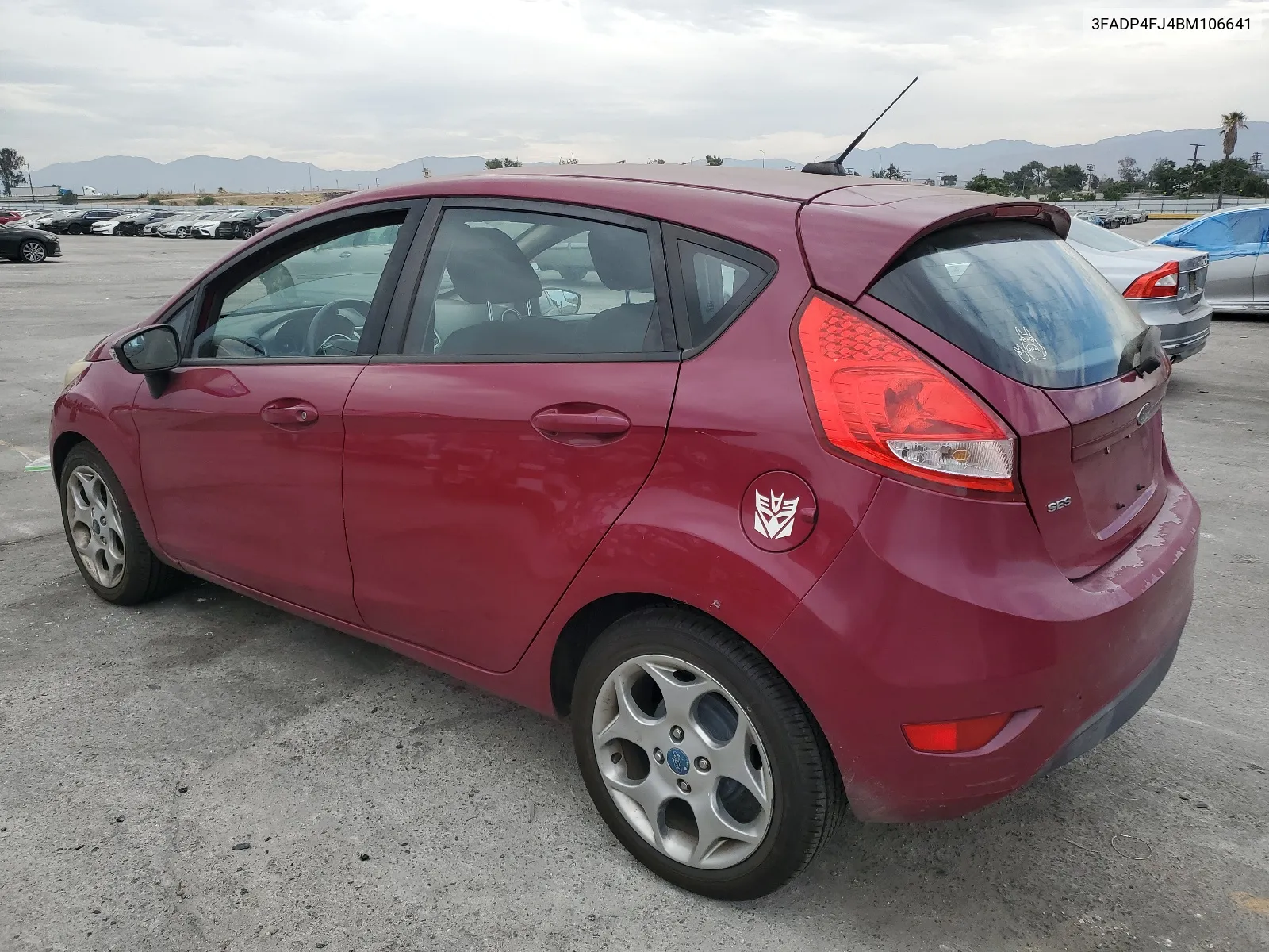 2011 Ford Fiesta Ses VIN: 3FADP4FJ4BM106641 Lot: 65684664