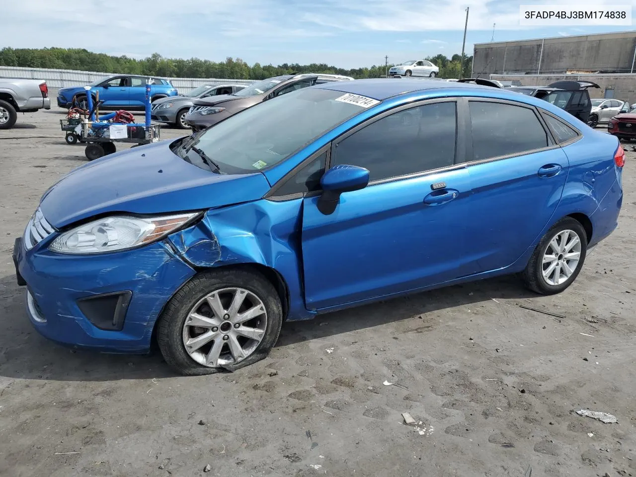 2011 Ford Fiesta Se VIN: 3FADP4BJ3BM174838 Lot: 70100214