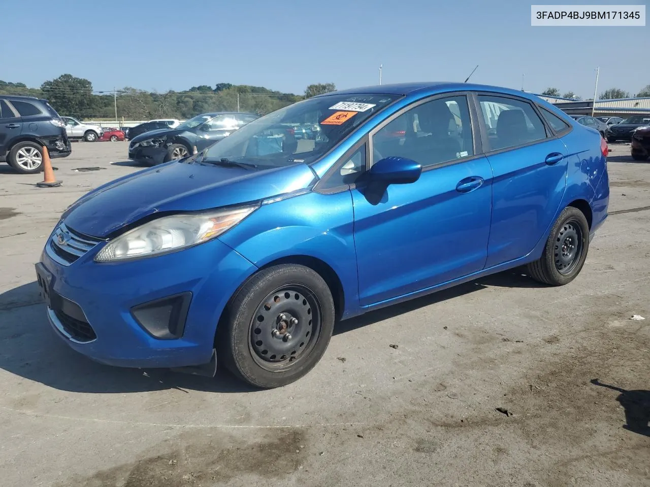 2011 Ford Fiesta Se VIN: 3FADP4BJ9BM171345 Lot: 71197794