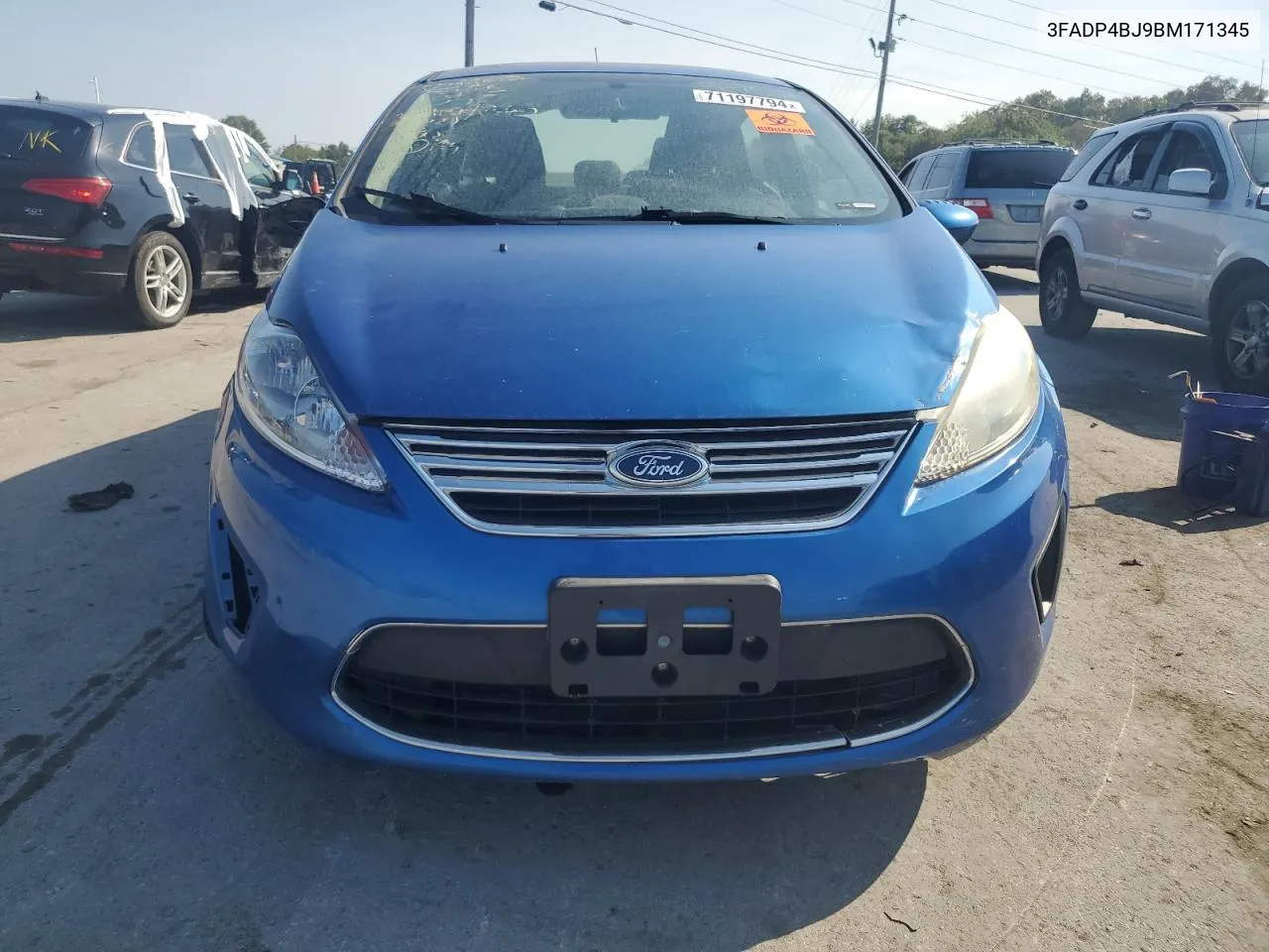 2011 Ford Fiesta Se VIN: 3FADP4BJ9BM171345 Lot: 71197794