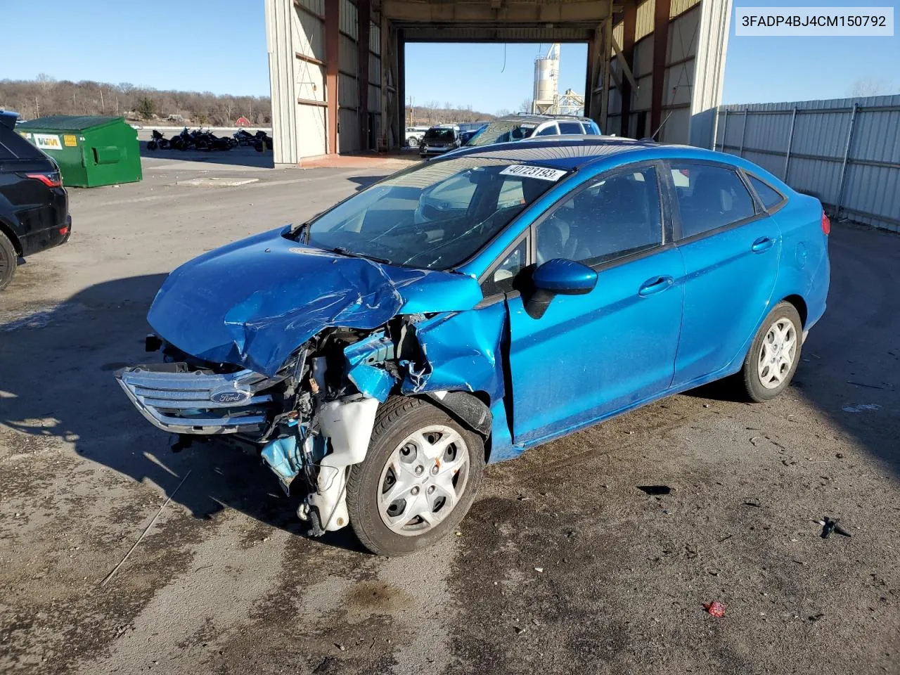 3FADP4BJ4CM150792 2012 Ford Fiesta Se