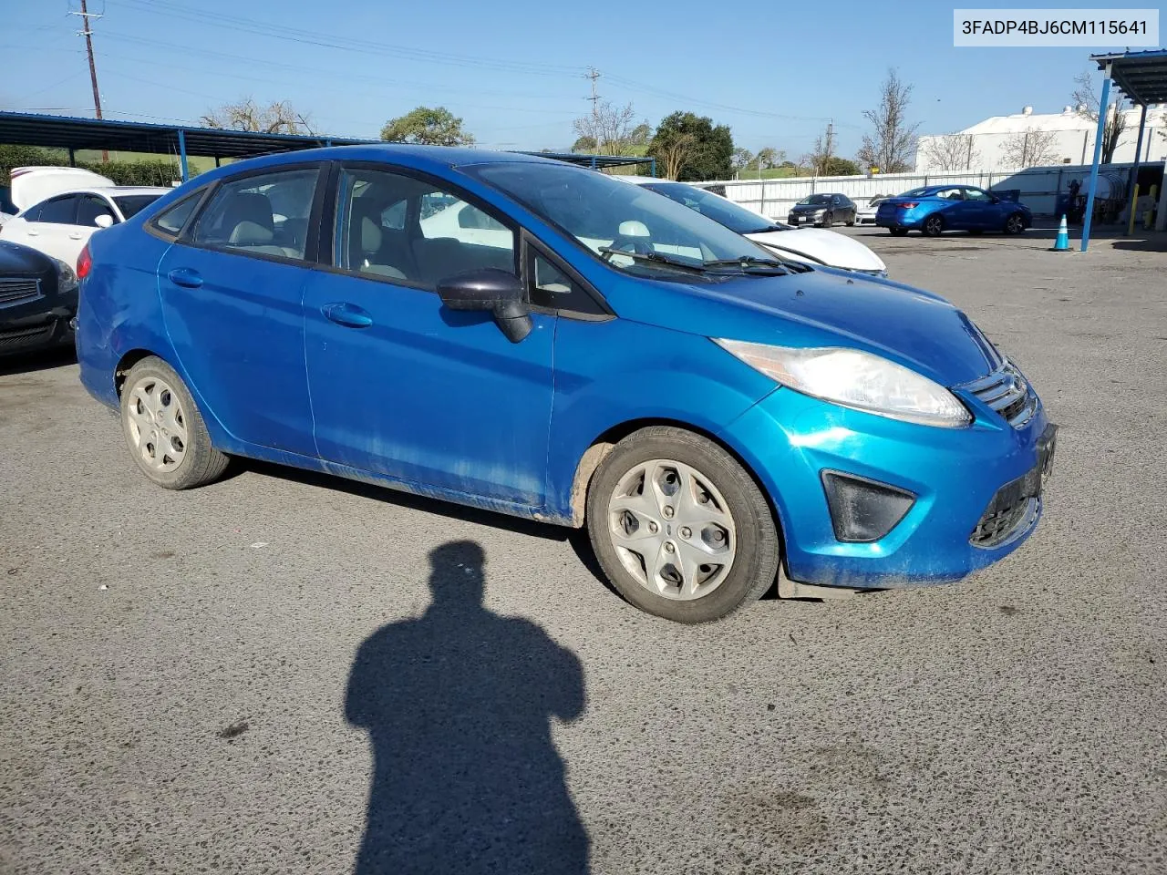 2012 Ford Fiesta Se VIN: 3FADP4BJ6CM115641 Lot: 47253564