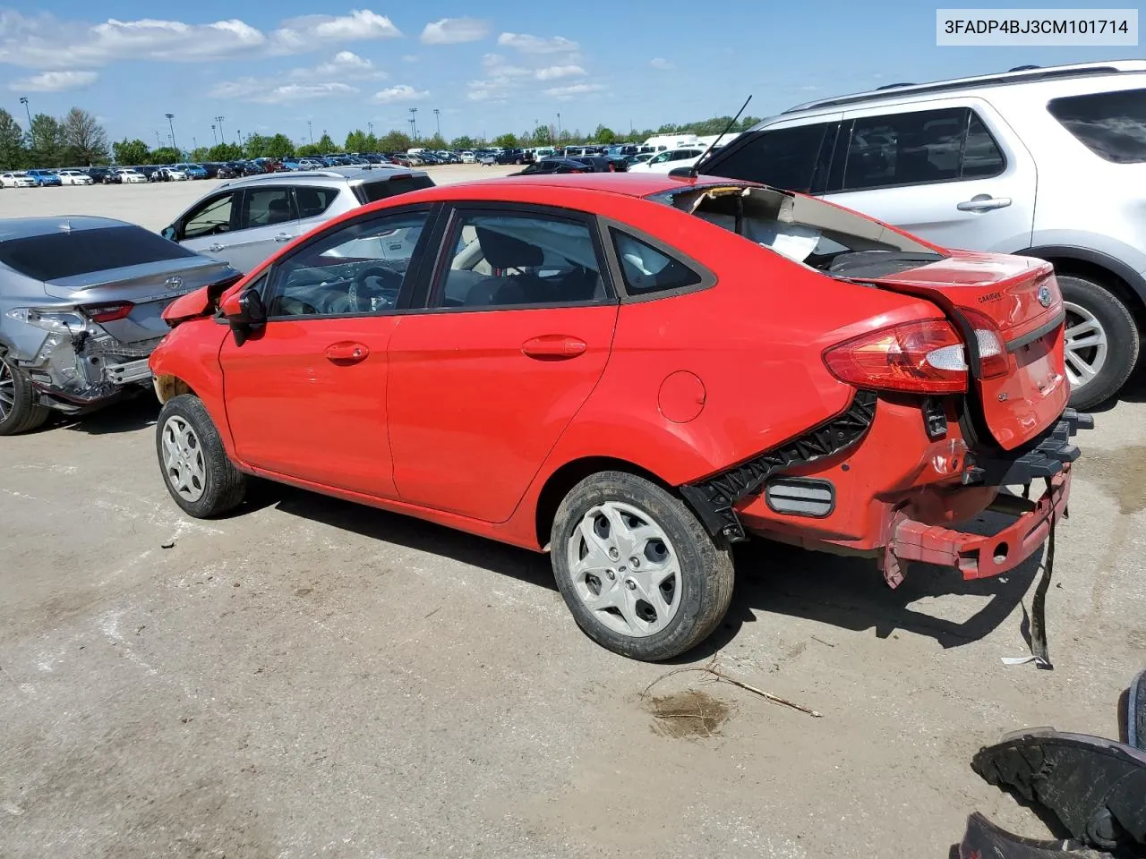 2012 Ford Fiesta Se VIN: 3FADP4BJ3CM101714 Lot: 51401614