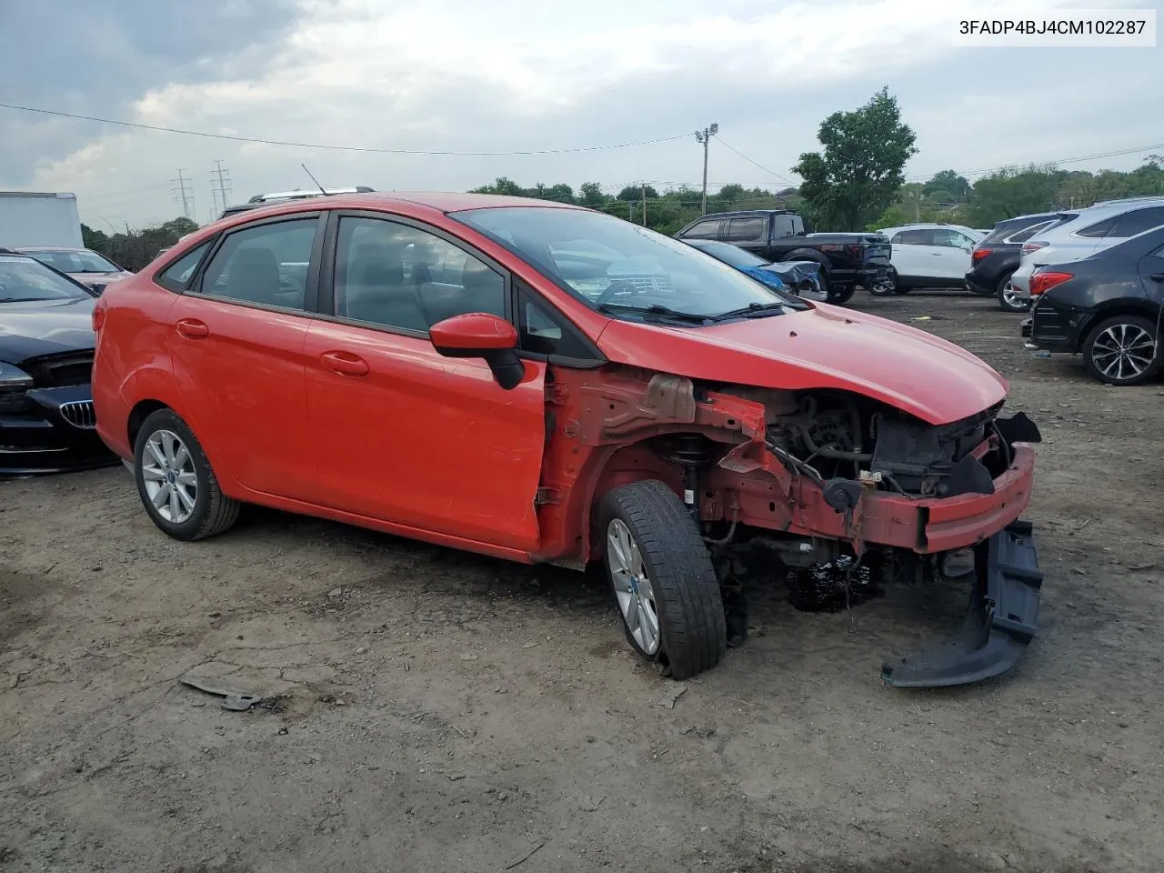 2012 Ford Fiesta Se VIN: 3FADP4BJ4CM102287 Lot: 53748244