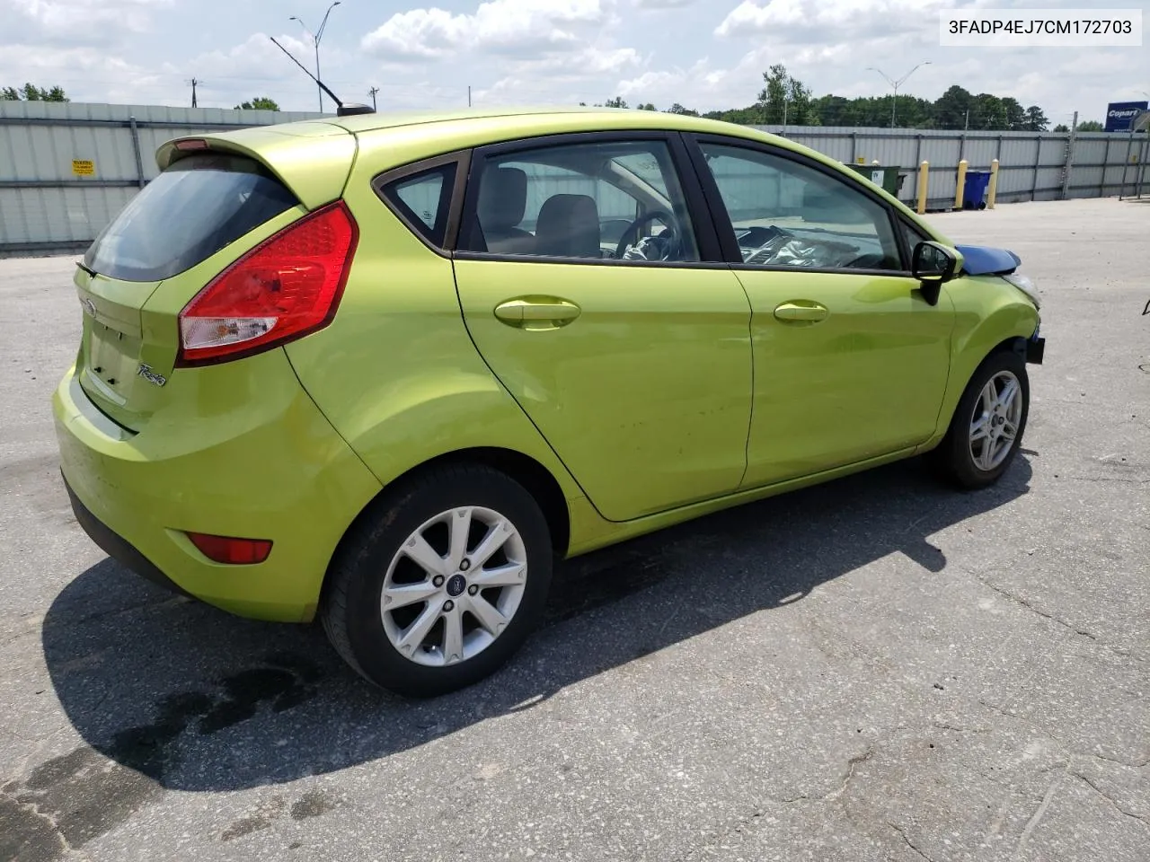 2012 Ford Fiesta Se VIN: 3FADP4EJ7CM172703 Lot: 56030834