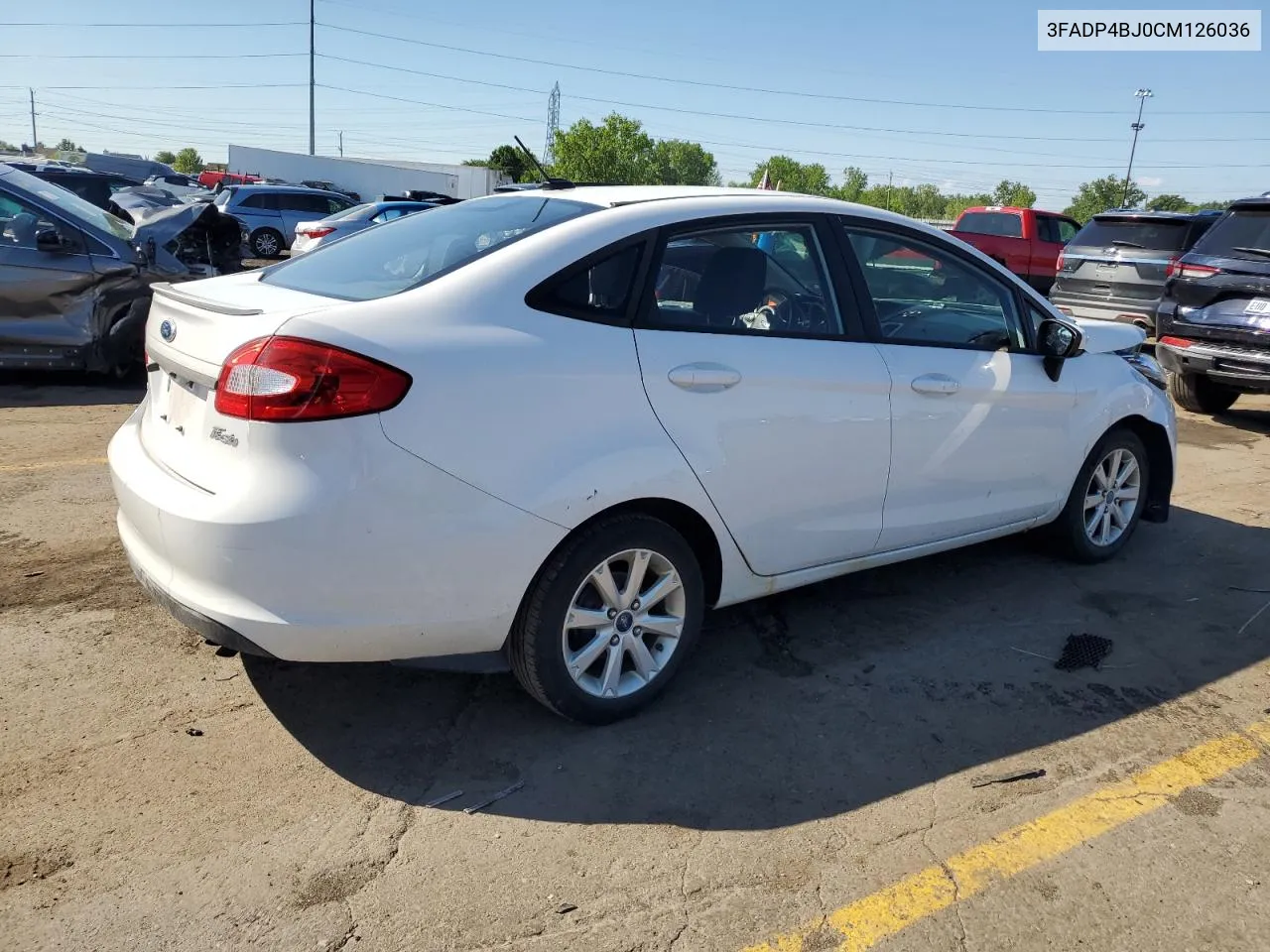 2012 Ford Fiesta Se VIN: 3FADP4BJ0CM126036 Lot: 57068764