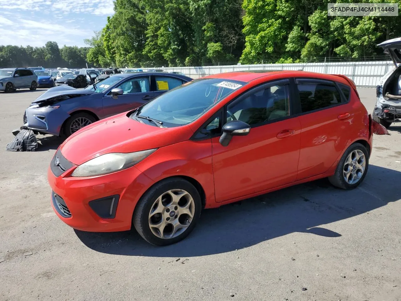 2012 Ford Fiesta Ses VIN: 3FADP4FJ4CM114448 Lot: 57486954