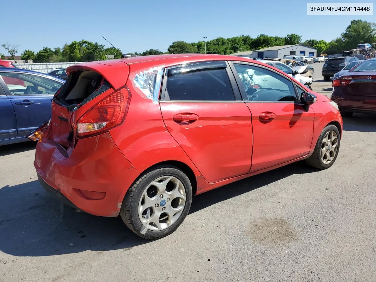 2012 Ford Fiesta Ses VIN: 3FADP4FJ4CM114448 Lot: 57486954