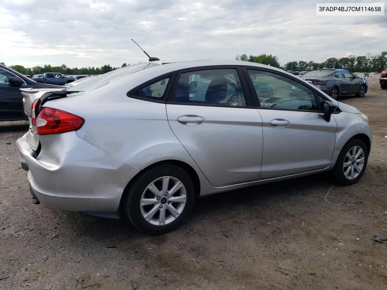 2012 Ford Fiesta Se VIN: 3FADP4BJ7CM114658 Lot: 57490244