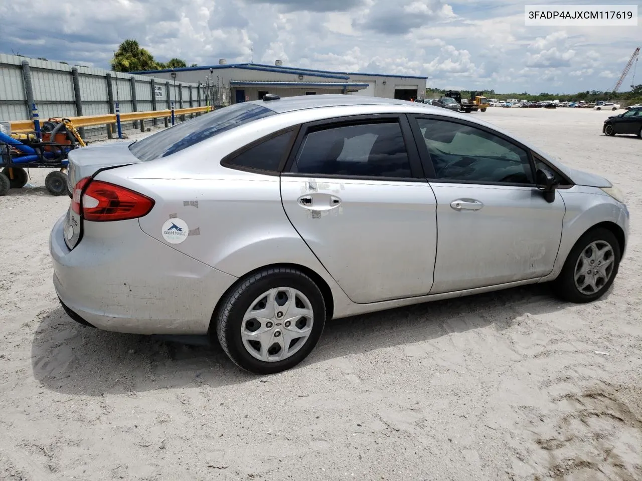 2012 Ford Fiesta S VIN: 3FADP4AJXCM117619 Lot: 58489474