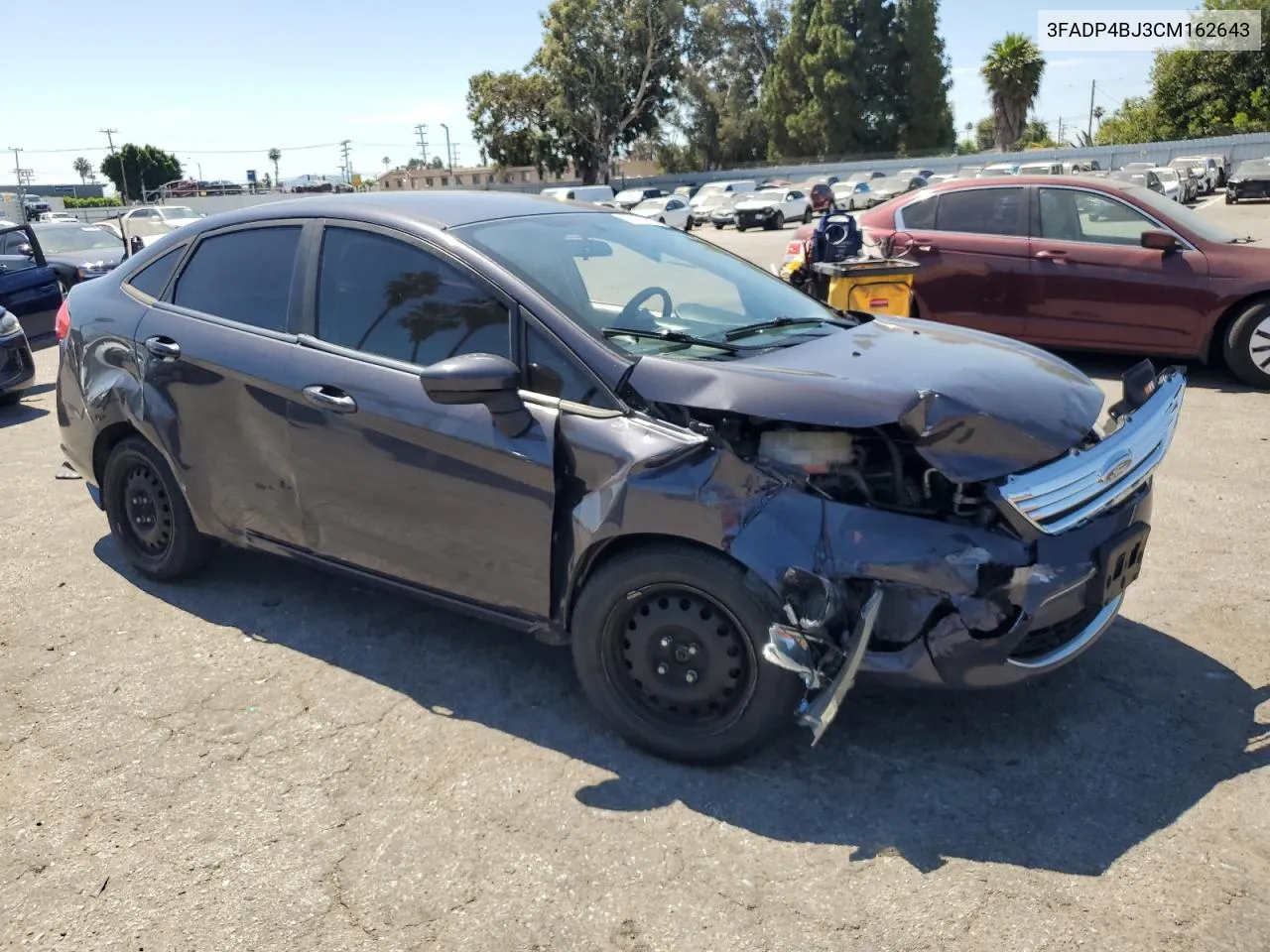 2012 Ford Fiesta Se VIN: 3FADP4BJ3CM162643 Lot: 60353244