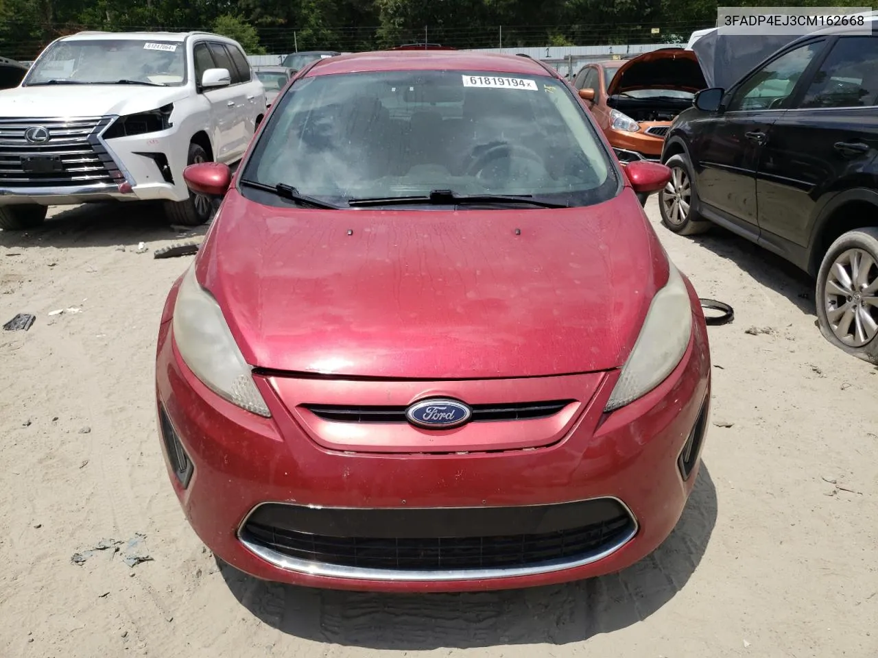 2012 Ford Fiesta Se VIN: 3FADP4EJ3CM162668 Lot: 61819194