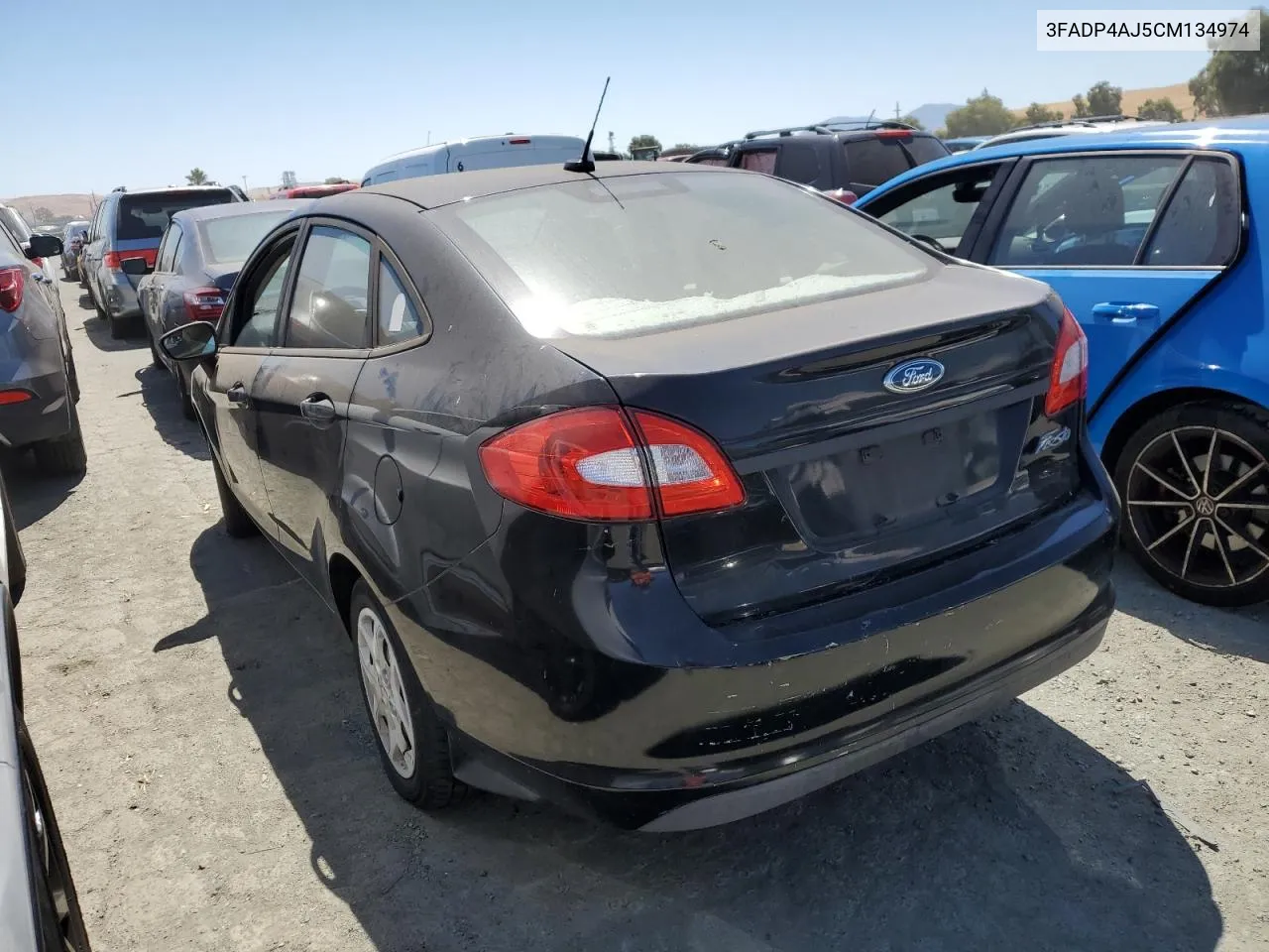 2012 Ford Fiesta S VIN: 3FADP4AJ5CM134974 Lot: 61934744