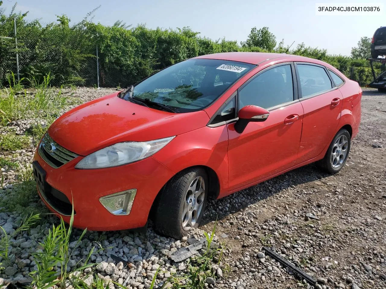 2012 Ford Fiesta Sel VIN: 3FADP4CJ8CM103876 Lot: 62860194