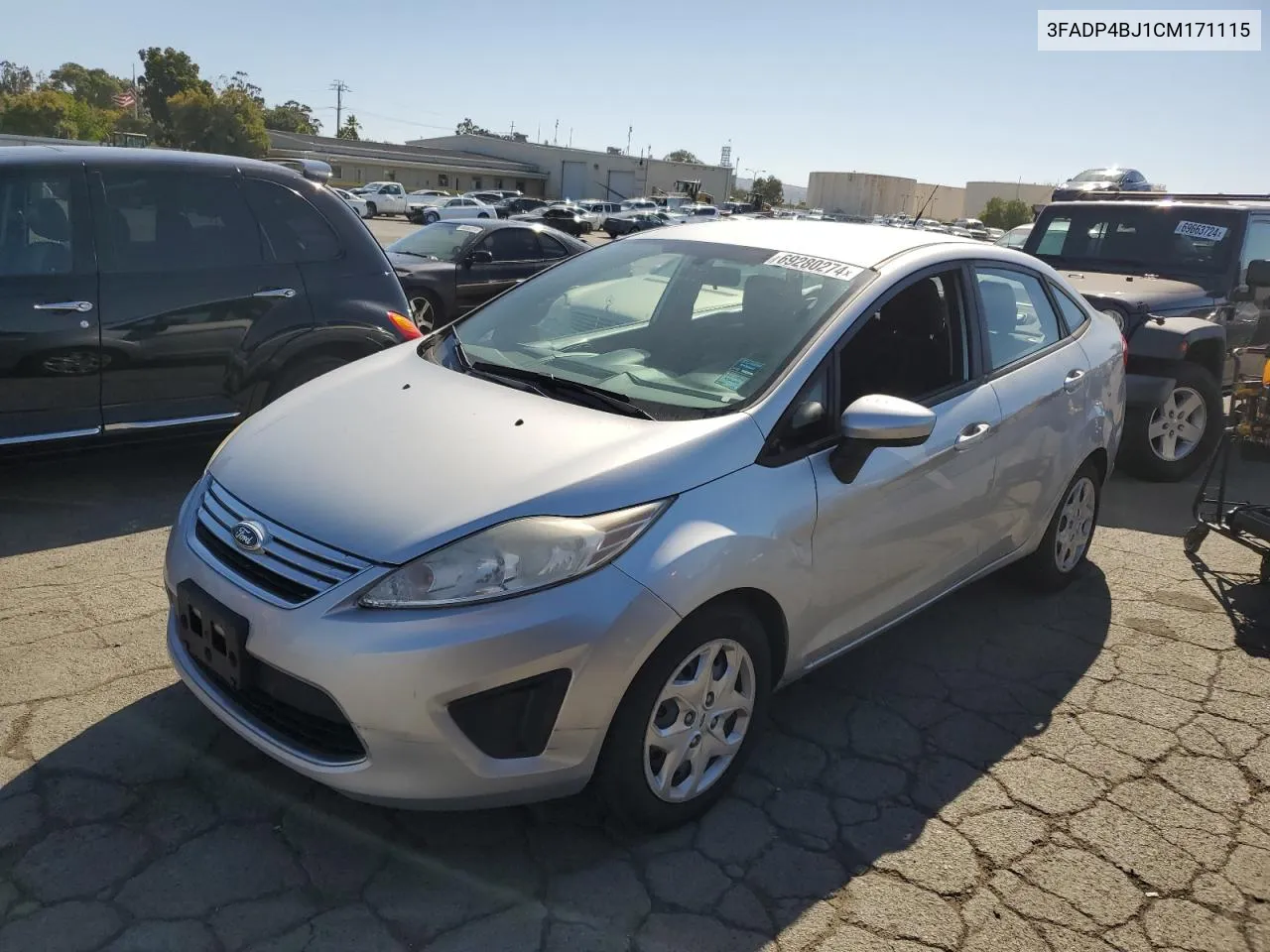 2012 Ford Fiesta Se VIN: 3FADP4BJ1CM171115 Lot: 69280274