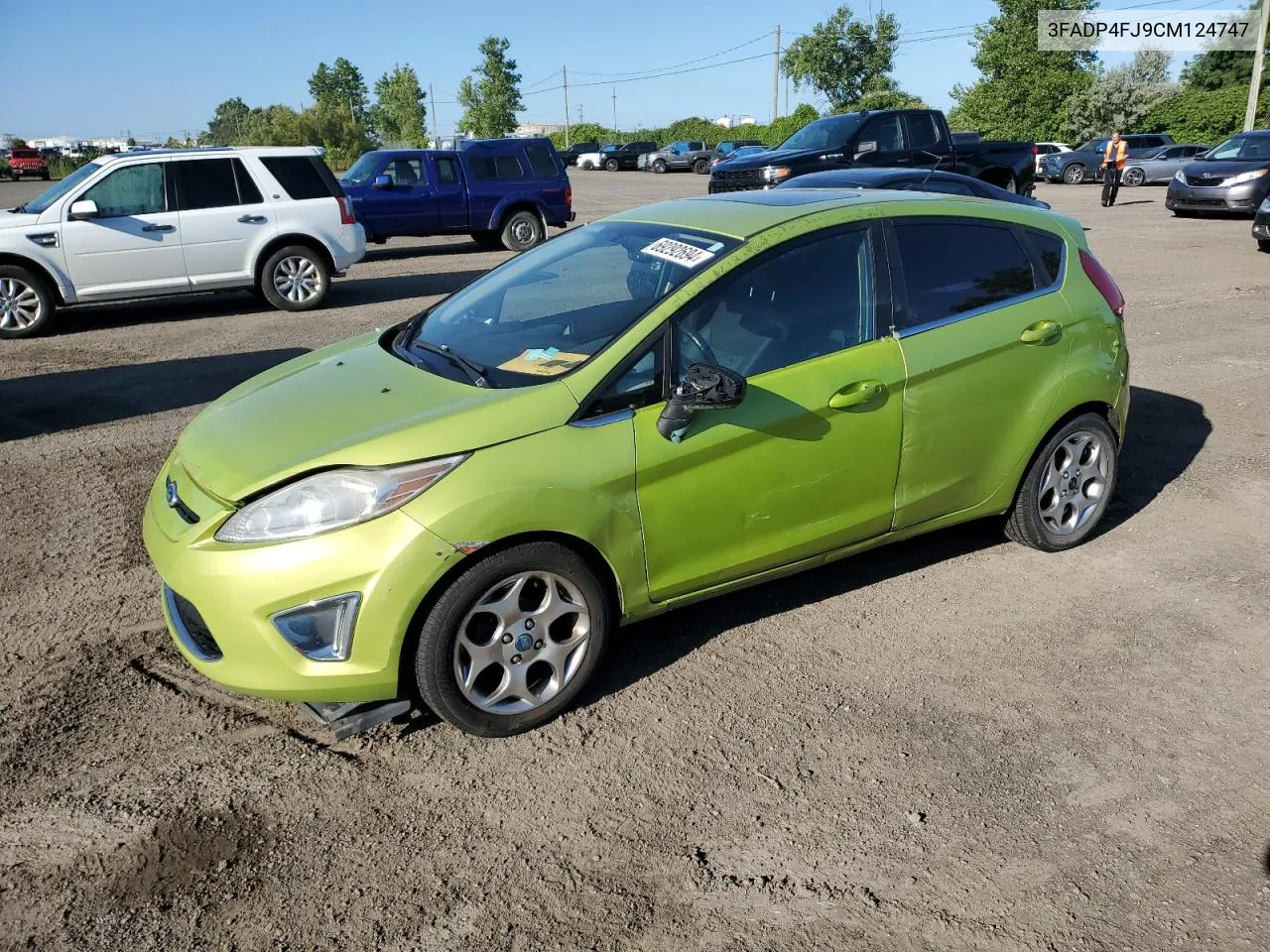 2012 Ford Fiesta Ses VIN: 3FADP4FJ9CM124747 Lot: 69292694