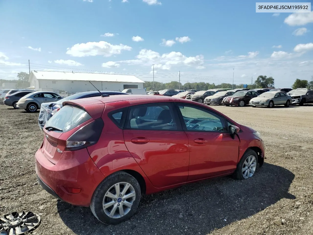 2012 Ford Fiesta Se VIN: 3FADP4EJ5CM195932 Lot: 70797524