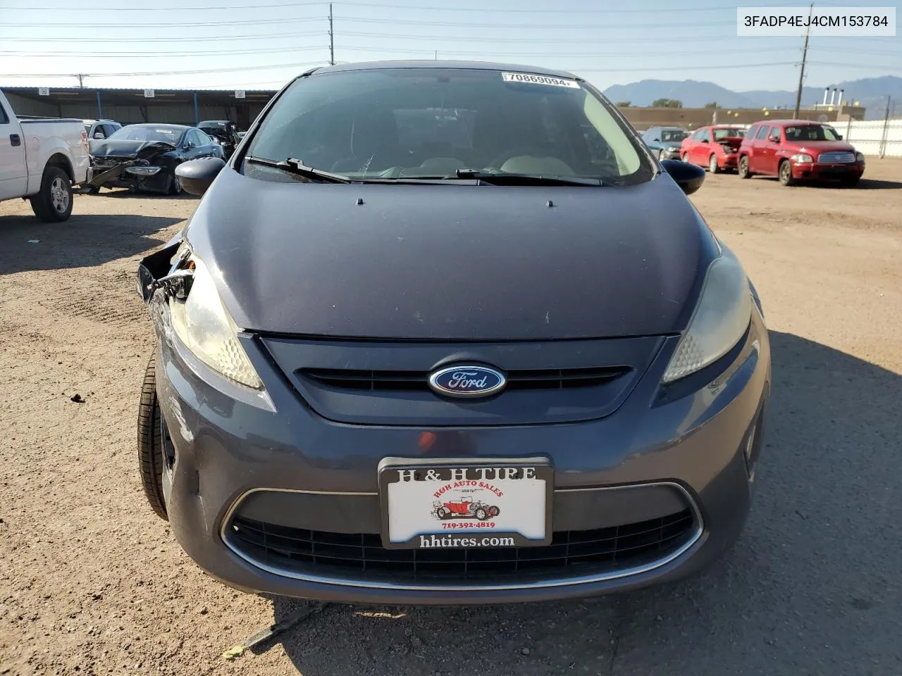 2012 Ford Fiesta Se VIN: 3FADP4EJ4CM153784 Lot: 70869094