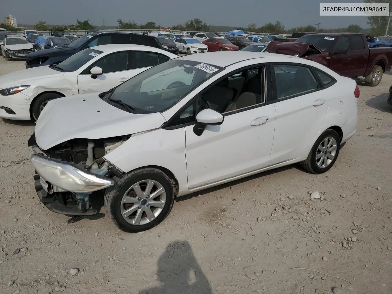 2012 Ford Fiesta Se VIN: 3FADP4BJ4CM198647 Lot: 71254014