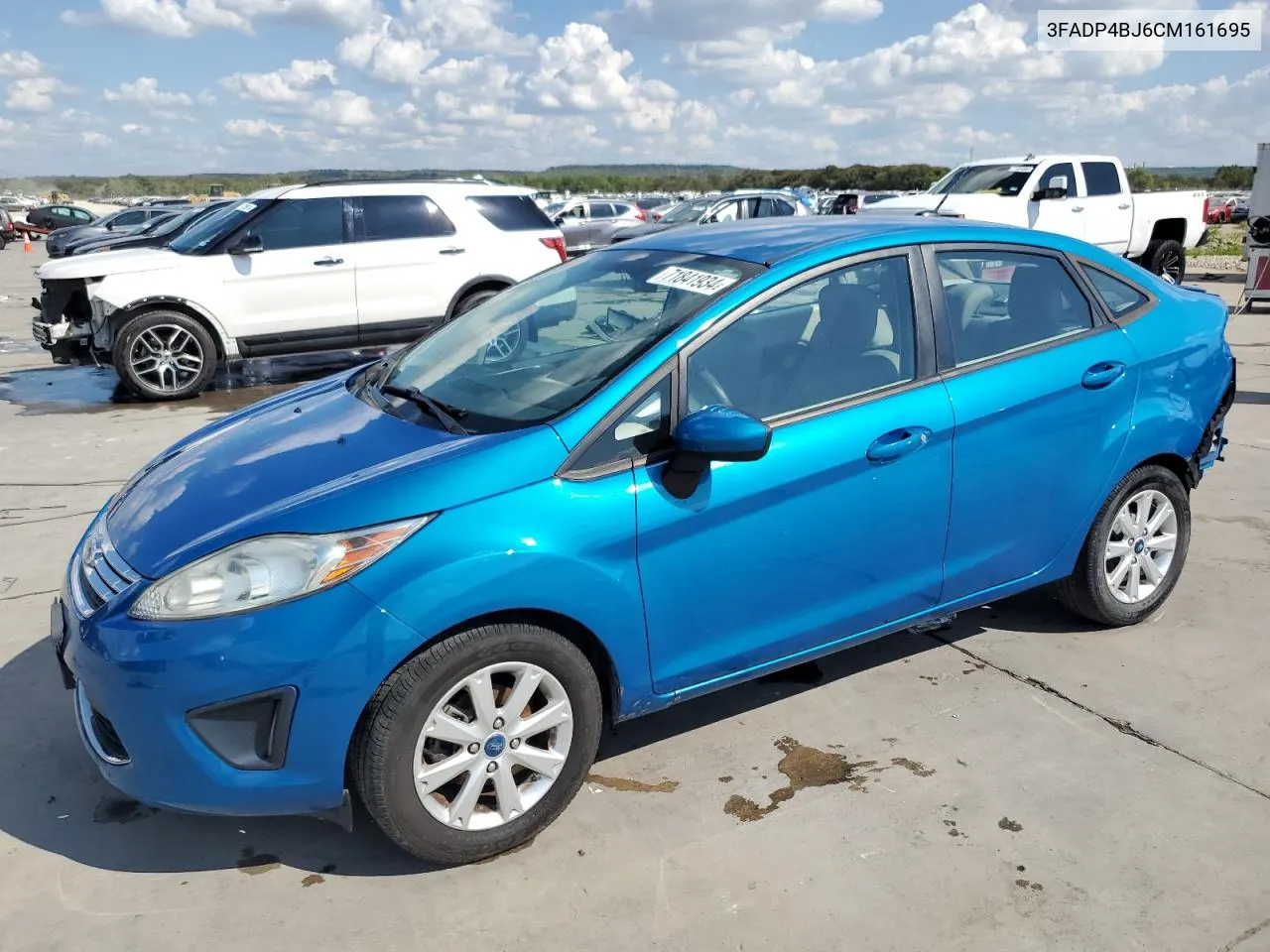 2012 Ford Fiesta Se VIN: 3FADP4BJ6CM161695 Lot: 71841934