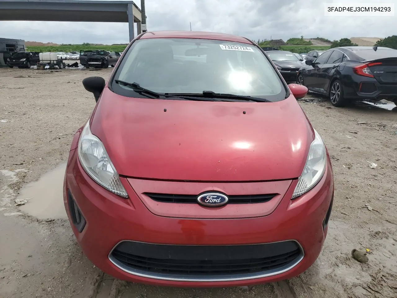 2012 Ford Fiesta Se VIN: 3FADP4EJ3CM194293 Lot: 73252724