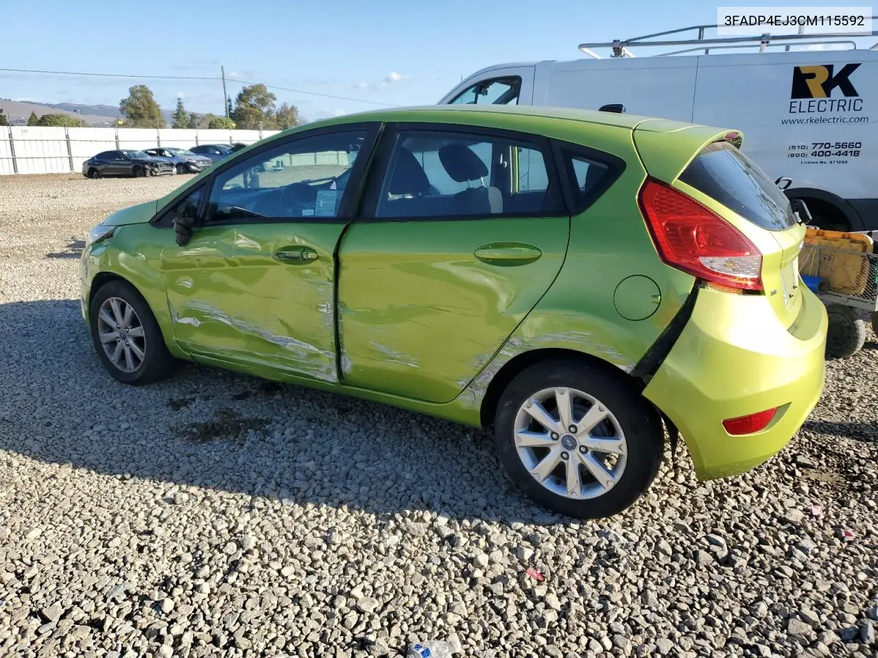 3FADP4EJ3CM115592 2012 Ford Fiesta Se