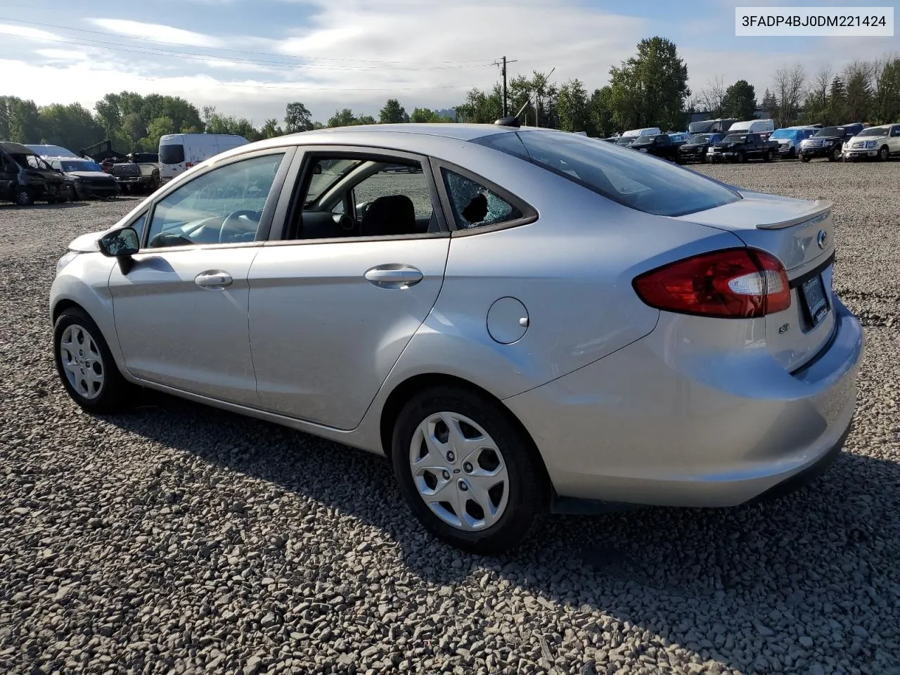 2013 Ford Fiesta Se VIN: 3FADP4BJ0DM221424 Lot: 54794594