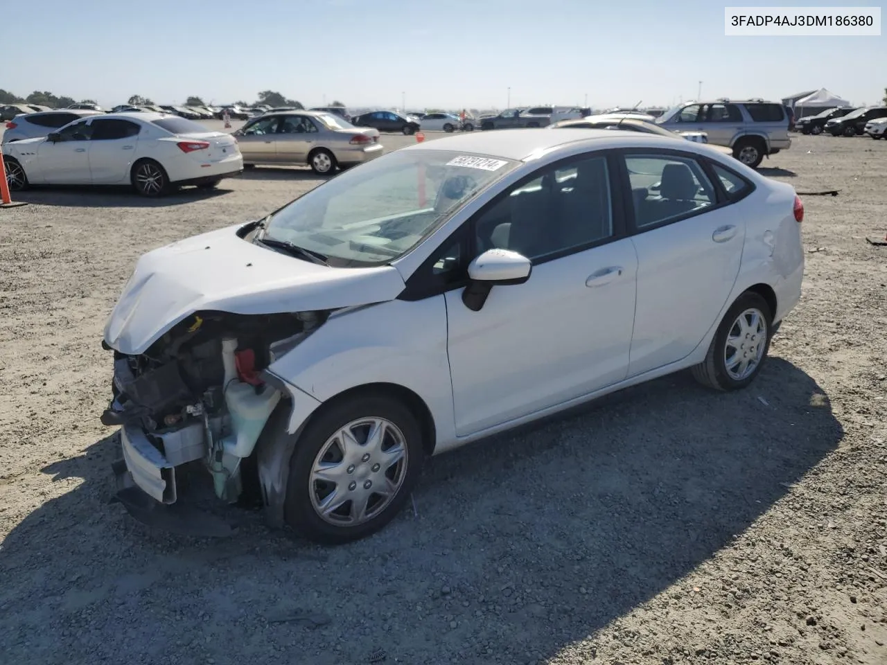 2013 Ford Fiesta S VIN: 3FADP4AJ3DM186380 Lot: 58791214