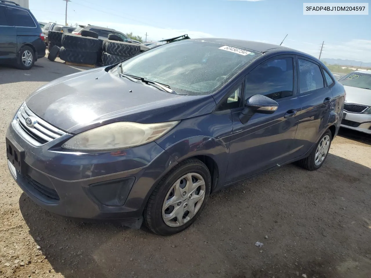 2013 Ford Fiesta Se VIN: 3FADP4BJ1DM204597 Lot: 60456734