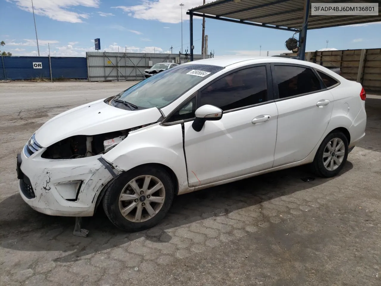 2013 Ford Fiesta Se VIN: 3FADP4BJ6DM136801 Lot: 60906664