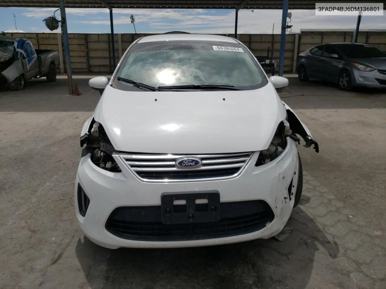 2013 Ford Fiesta Se VIN: 3FADP4BJ6DM136801 Lot: 60906664